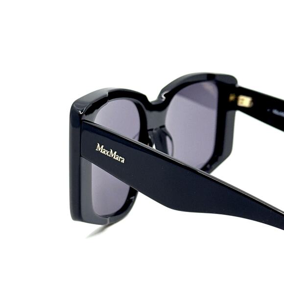 New, MAXMARA Sunglasses Glimpse6 MM0098 01A Authentic - Picture 7 of 13